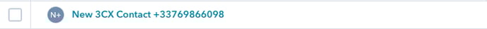 new 3CX contact